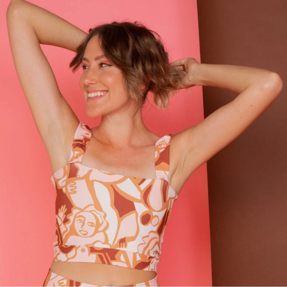 Dazey LA We Are One Active Square Tank or Swim Top, XS